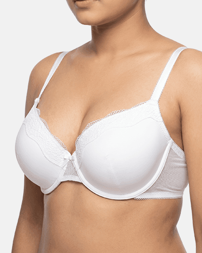 Pearl Elegance Padded Bra (White)